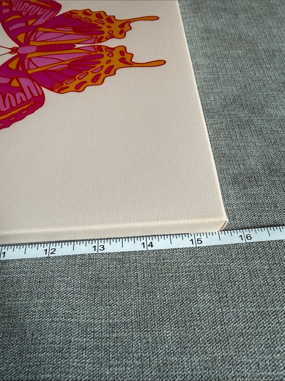 Pink and Orange Hippie Style Canvases - Set of 3